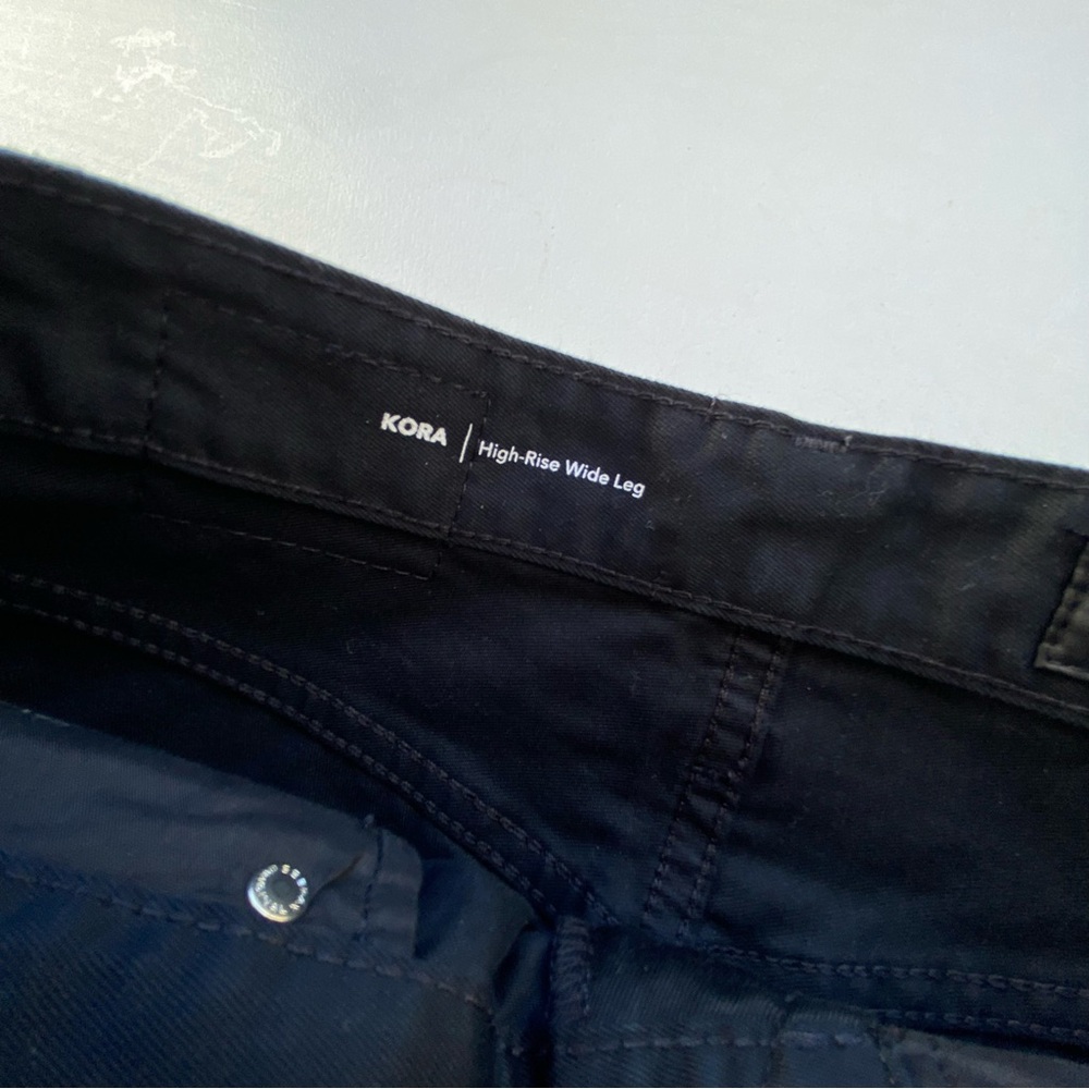 NWOT AG Kora Wide Leg Jeans size 25 0 Black new - Picture 8 of 12